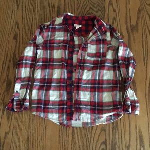 Boys plaid collared shirt
